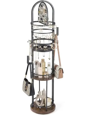 Nur Für Kurze Zeit COSTWAY Schmuckständer drehbar 148 cm in Schwarz günstig kaufen | limango