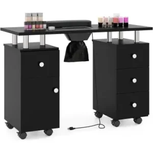 Top-Preis COSTWAY Maniküretisch mit elektrischer Staubabsaugung in Schwarz günstig kaufen | limango