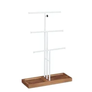 Sofort Bestellen relaxdays Schmuckständer "Höhenverstellbar" in Weiß - (B)28 x (H)42-61,5 x (T)10,5 cm günstig kaufen | limango