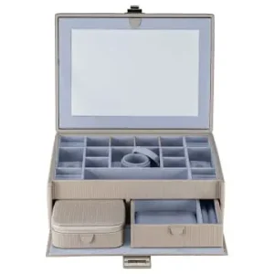 Super-Preis Windrose Corbello - Schmuckkoffer L 28 cm (taupe) in taupe günstig kaufen | limango