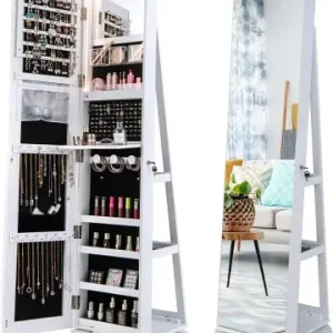 COSTWAY Schmuckschrank 3 in 1 drehbar in Weiß günstig kaufen | limango Jetzt Kaufen