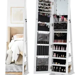 Beliebt COSTWAY Schmuckschrank 360° Drehbar in Weiß günstig kaufen | limango