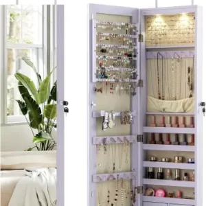 COSTWAY Schmuckschrank mit LED in Lila günstig kaufen | limango Günstig