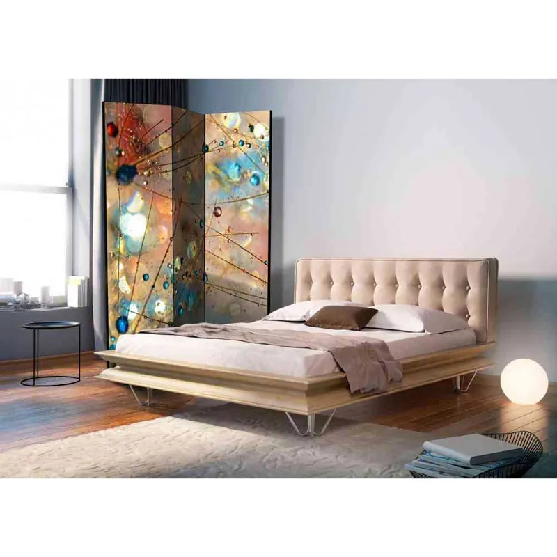 Wochenendangebot Leinwand Paravent Buntes Tropfenspiel - Eva