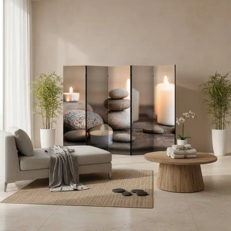 Wellness Wohnraum Trennwand mit Foto - Evilla Sale