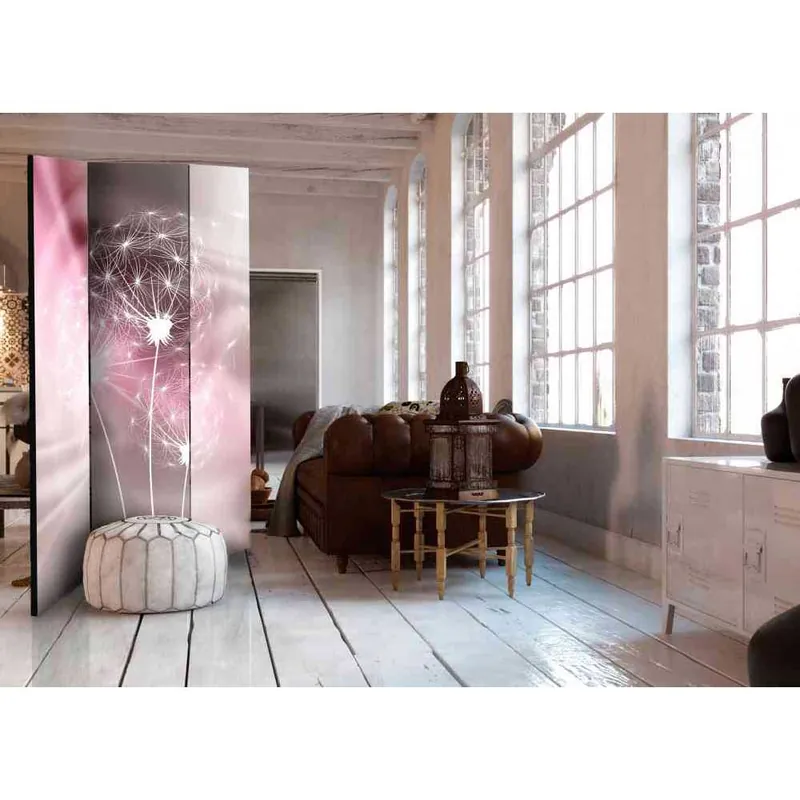 3 Elemente Paravent Motiv Pusteblume - Samba Knallerangebot