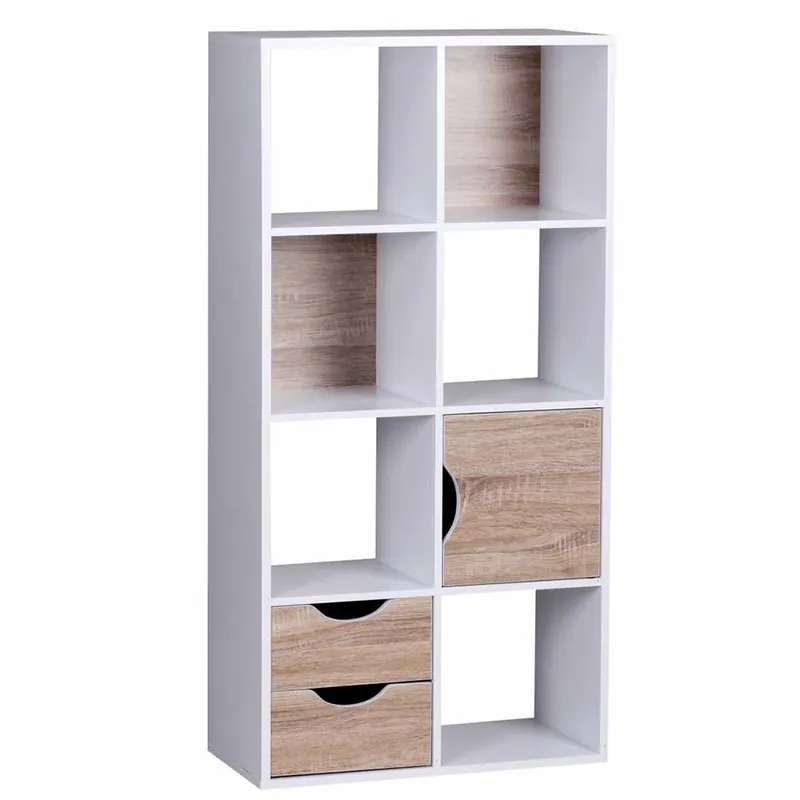 60x120x29 Regal mit 6 Fächern & Tür - Zyricos Online Kaufen