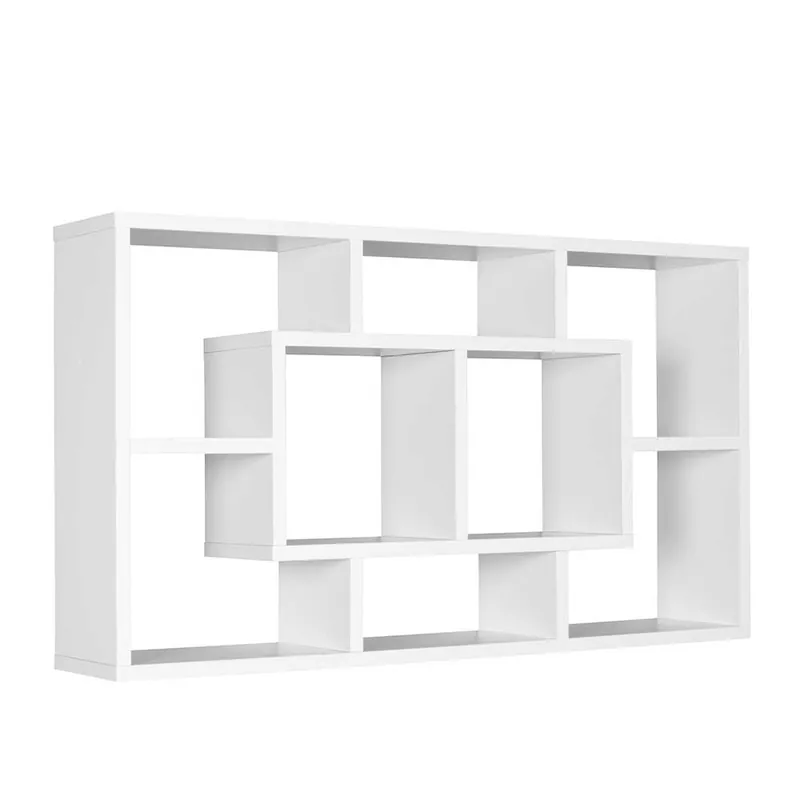 Super-Preis Weißes Wandregal mit acht Fächern - Worker