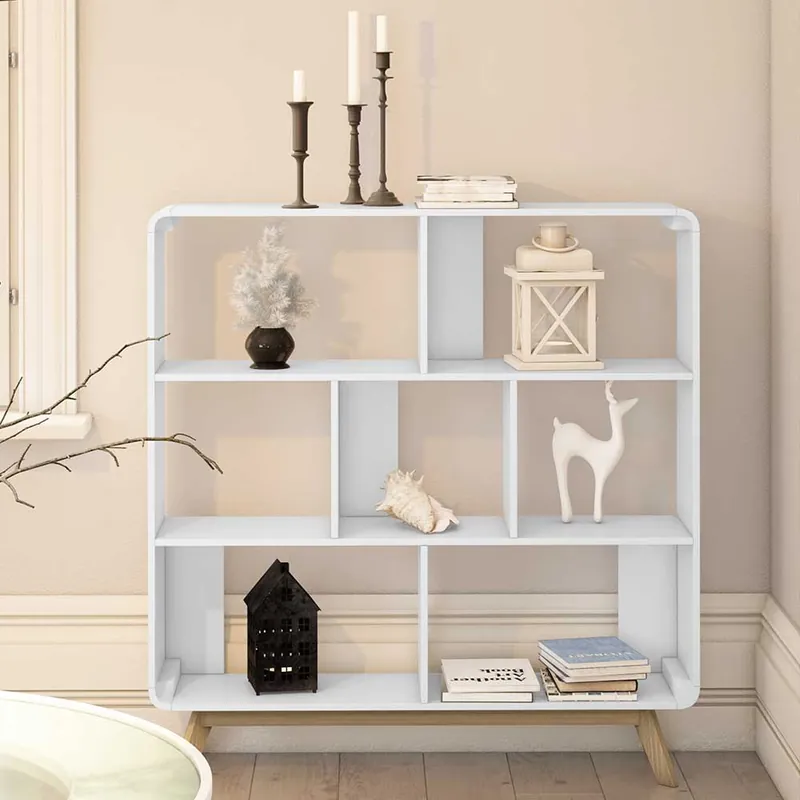 122x126x29 Scandi Regal mit abgerundeten Ecken - Kolreva Top-Angebot