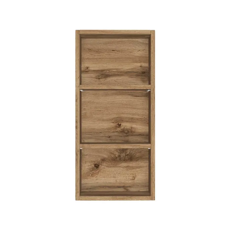 Wochenendangebot 30x64x18 Badezimmer Hängeregal mit drei Fächern - Lemnas