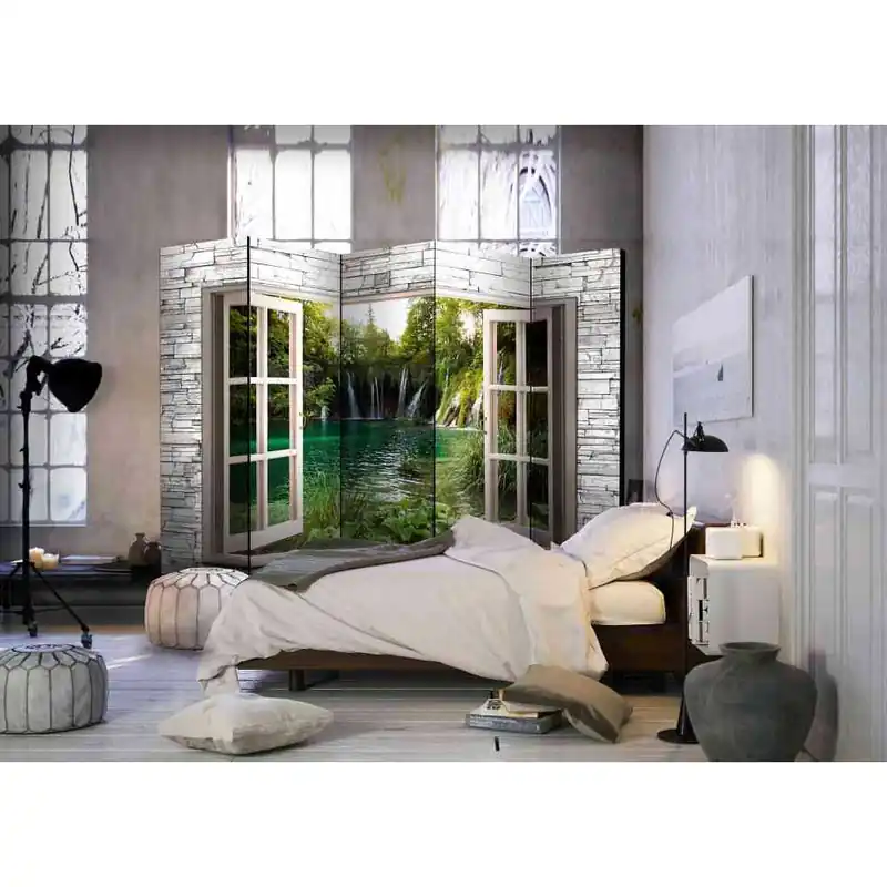 Wochenendangebot 5 Elemente Paravent klappbar - Bebing